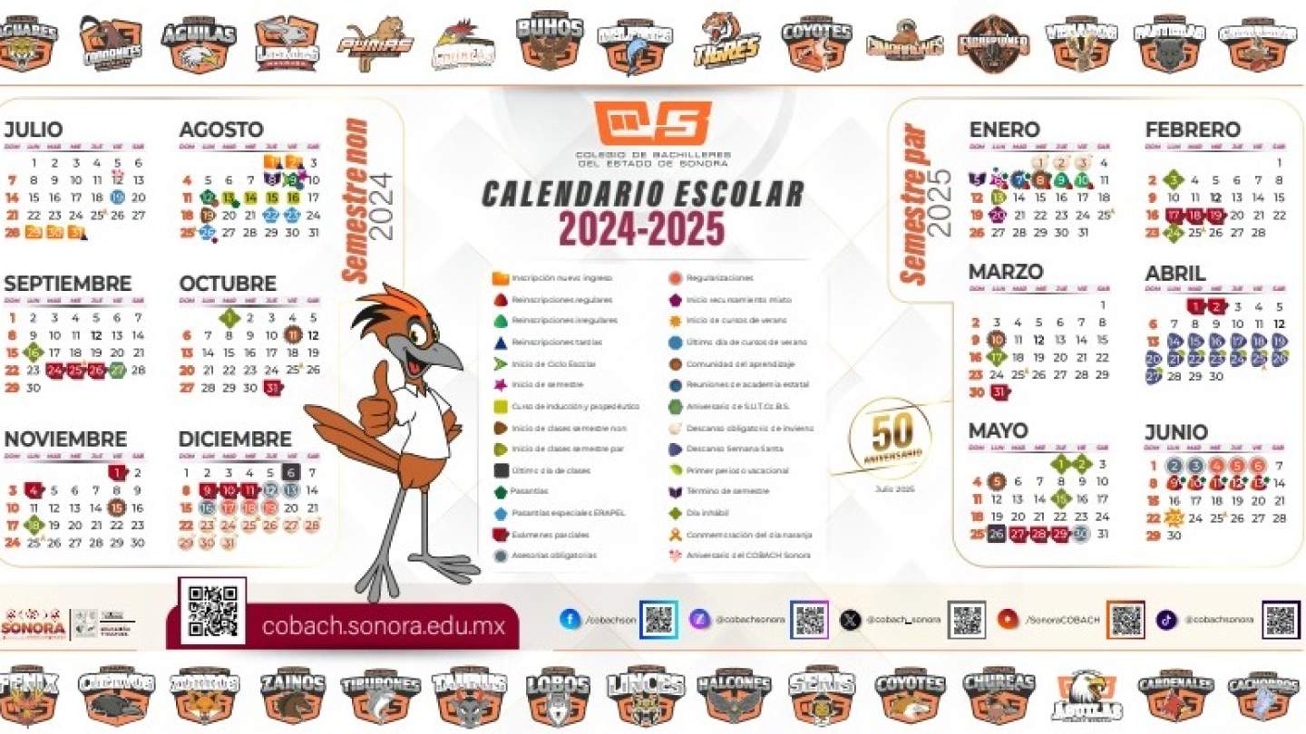 Presenta Cobach Sonora calendario escolar para el ciclo 2024-2025